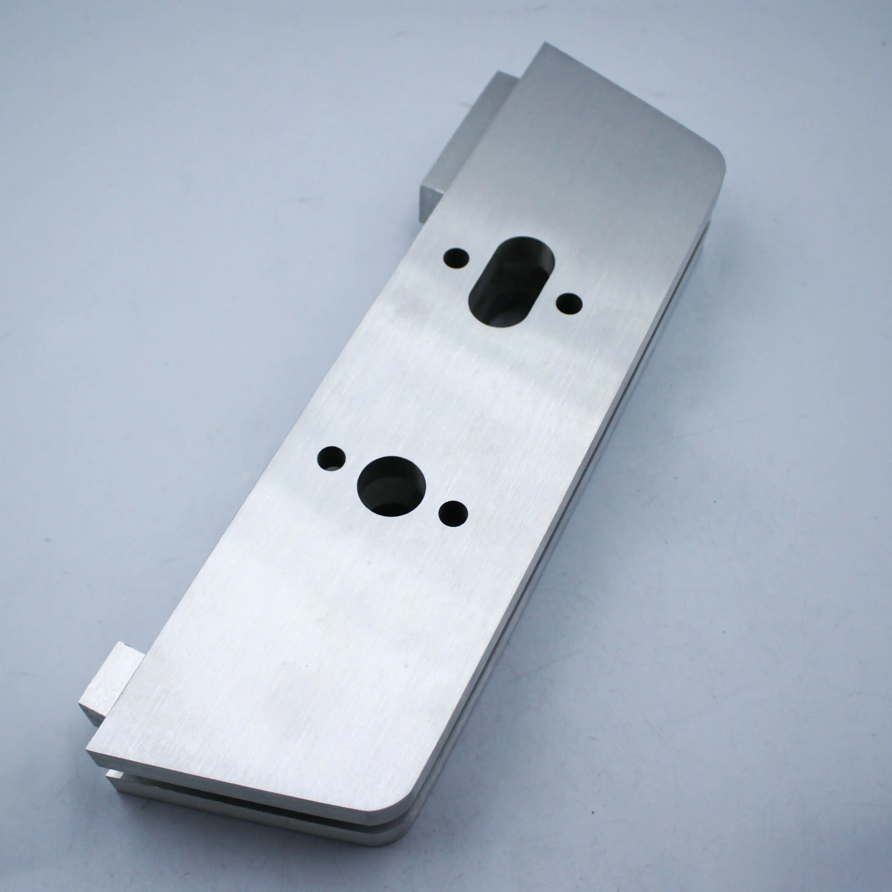 High-Quality Aluminum lock case for high-end glass door-CNC machining part in 6063-T6 alloy with brush and statin anodize Manufacturers, Pricelist