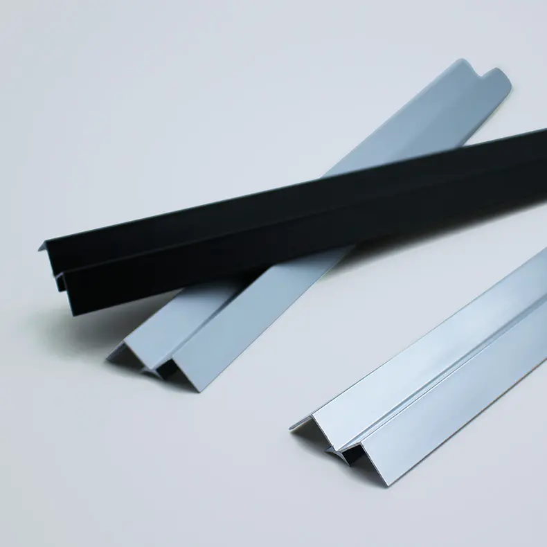 OEM Aluminum corner profiles for wood floor board extrusions in 6063-T5 alloy with anodizing Manufacturers, Product
