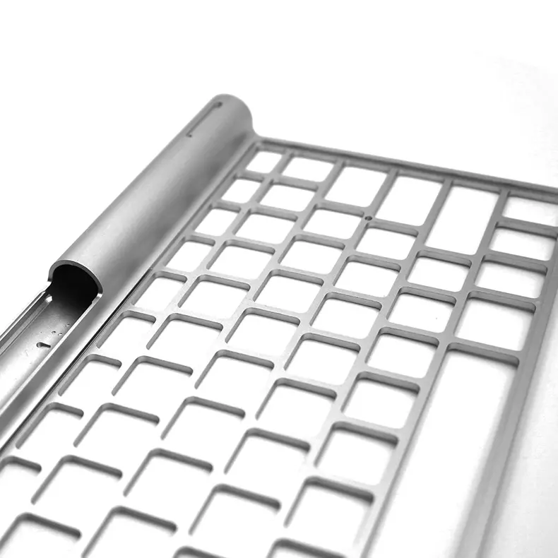Custom Aluminum body for stylish portable keyboard-stamping part in 6063-T6 alloy with sandblasting and satin anodize Factories, Pricelist