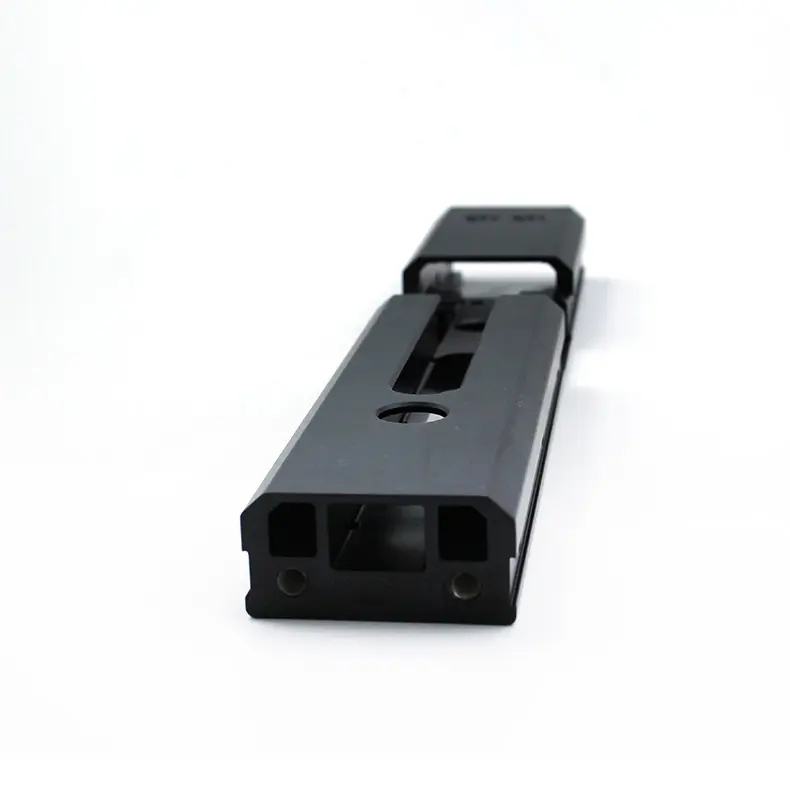 ODM Aluminum gate lock part machined by CNC in 6063-T5 alloy with black anodize Factories, Product