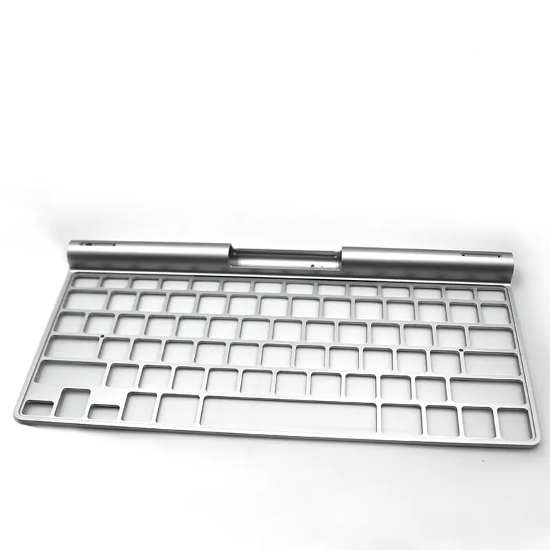 Custom Aluminum body for stylish portable keyboard-stamping part in 6063-T6 alloy with sandblasting and satin anodize Factories, Pricelist