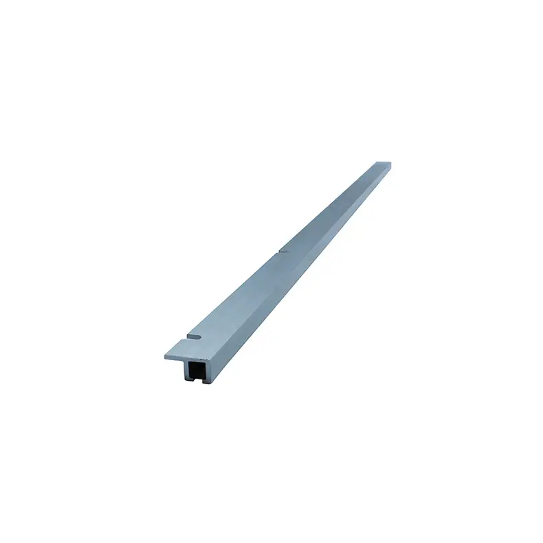 High-Quality Aluminum extrusion rails-stamping part in 6063-T5 alloy with natural anodizing Manufacturer, Factory