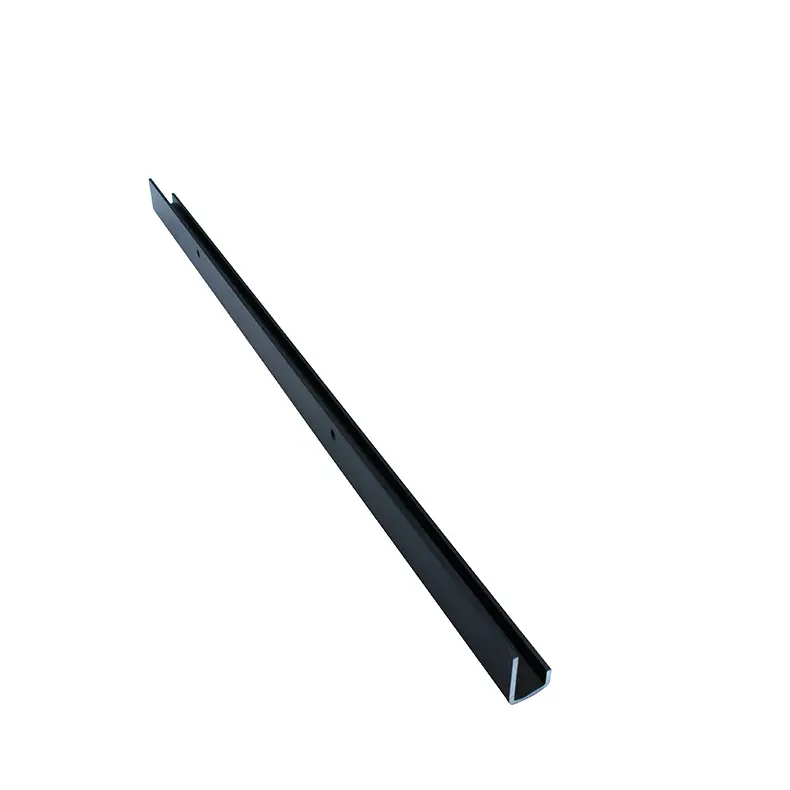 High-Quality Aluminum extrusion profile with pre-drilled holes for curtain wall with black anodize Manufacturer, Quotes