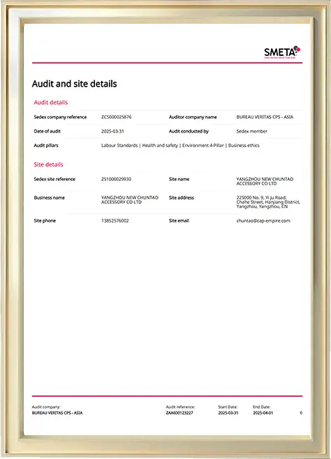 SEDEX Certification – Ethical Supply Chain