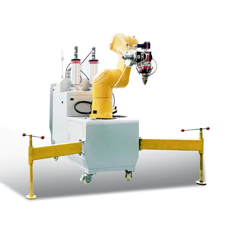 Smart Centralized Control Compact Mobile Laser Cladding System with 6-Axis Robotic Arm
