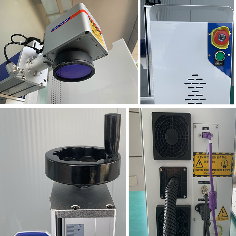 50W Low Power Consumption Desktop Fiber Laser Marking Equipment for Alloy Steel