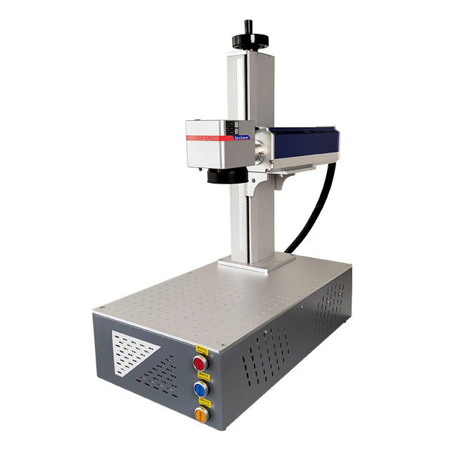 Fiber Laser Marking Machines for Metal Jewelry Colors Engraving 20W 30W 50W 60W 100W Raycus Max Mopa Jpt with 300*300mm Sg7110 Galvo Lightburn Rotatory