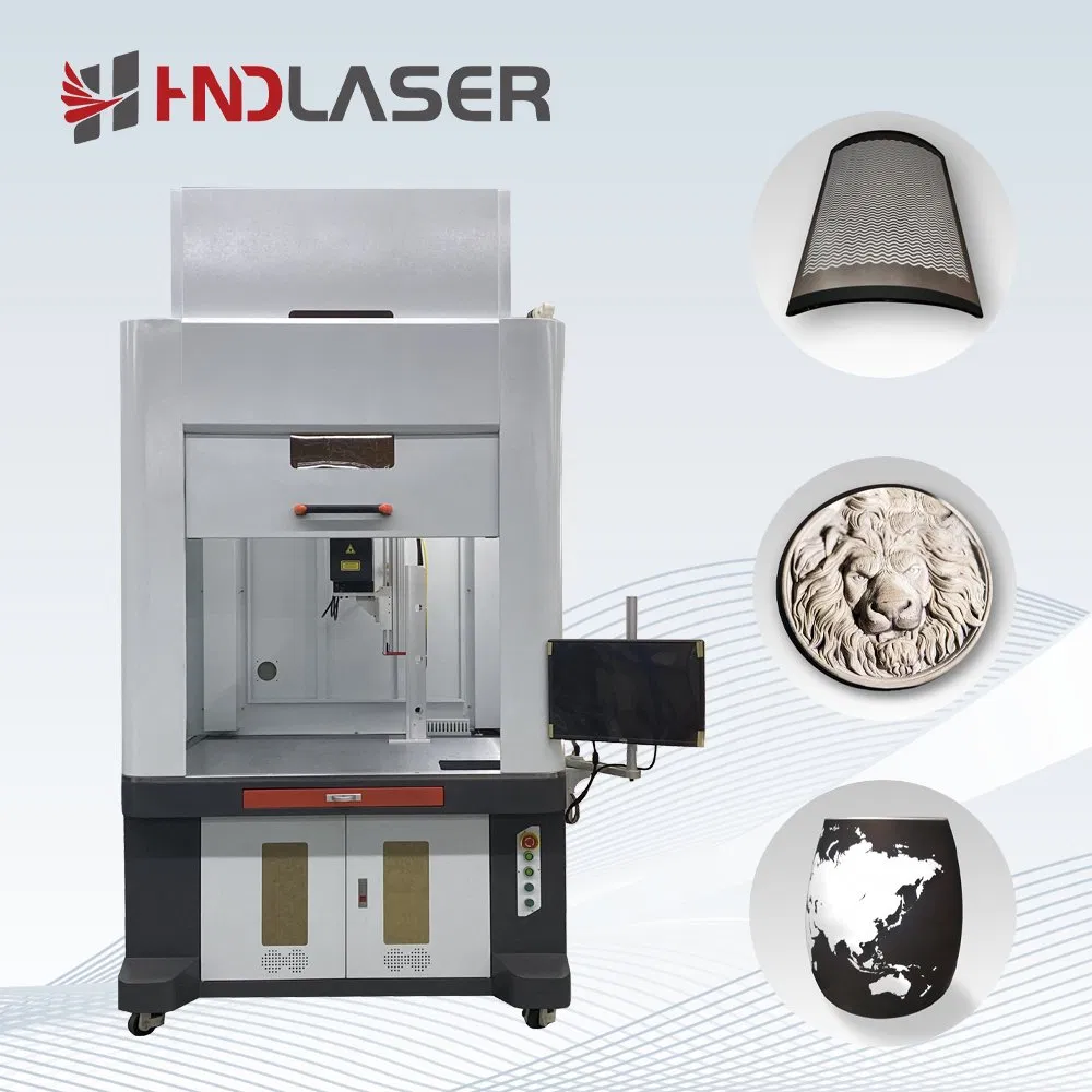 50W 60W 100W Portable Precision CNC 3D Engraver Marker Fiber Laser Metal Glass Stone Jewelry Gold Ring Galvo Marking Printing Engraving Carving Machine Price