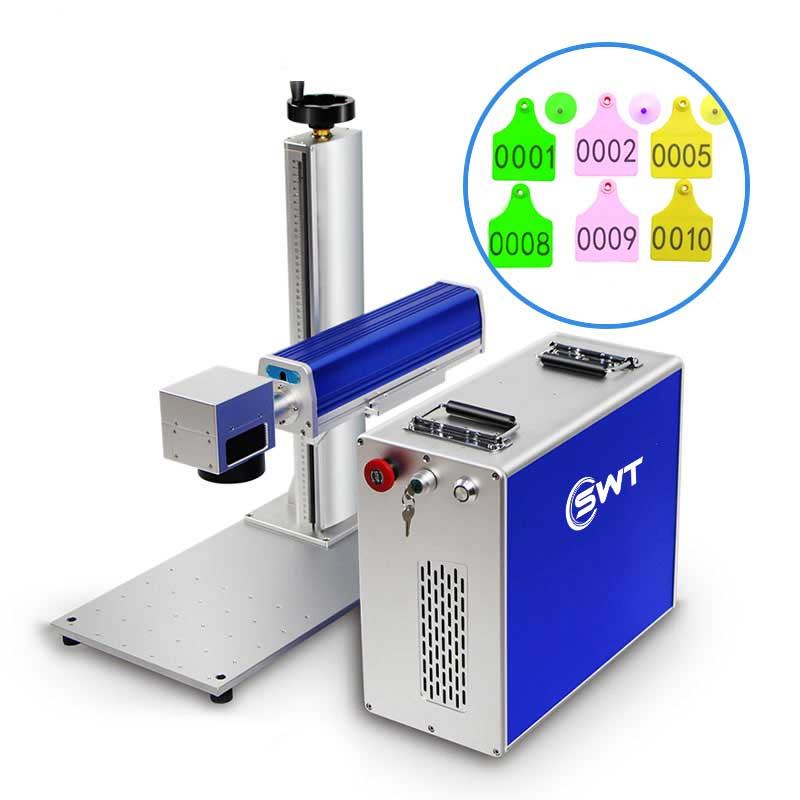 Swt Portable Mopa CNC Metal Color Printer Stainless Steel Fiber Laser Deep Engraving Marking Machine with Jpt Max Raycus Laser Source