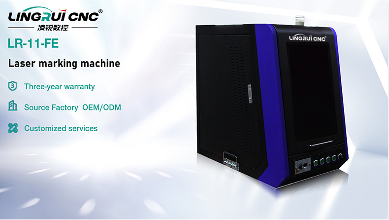 Enclosed 50W Small Jewelry Ring Bracelet Fiber Laser Marking and Engraving Machine with Rotary