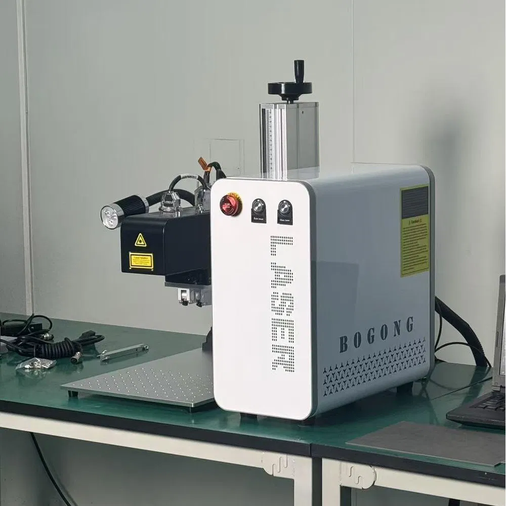 Low Noise Operation 3D Industrial Fiber Laser Marking Equipment for Rings
