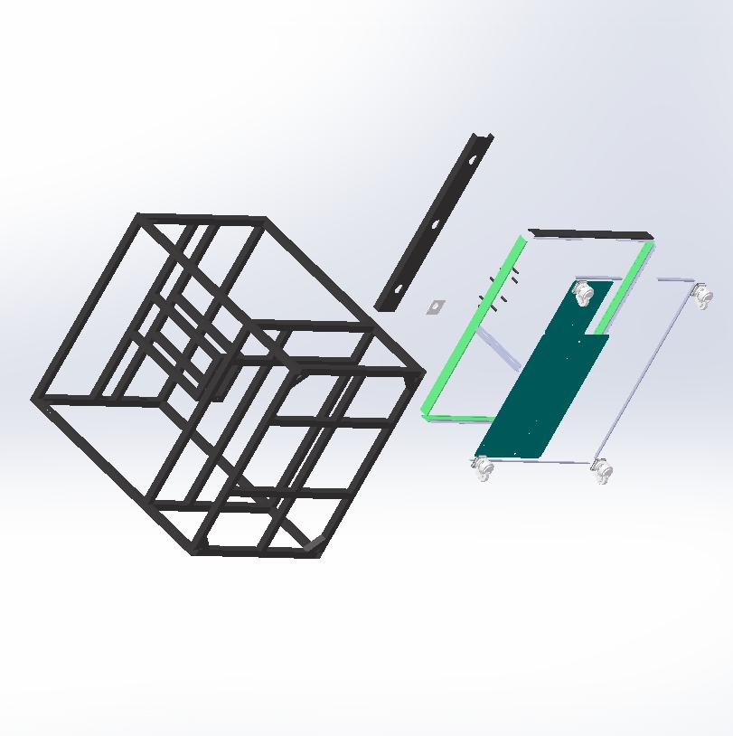 Customized Large Spray Paint Steel Tube Bending Welding Service Metal Equipment Enclosure