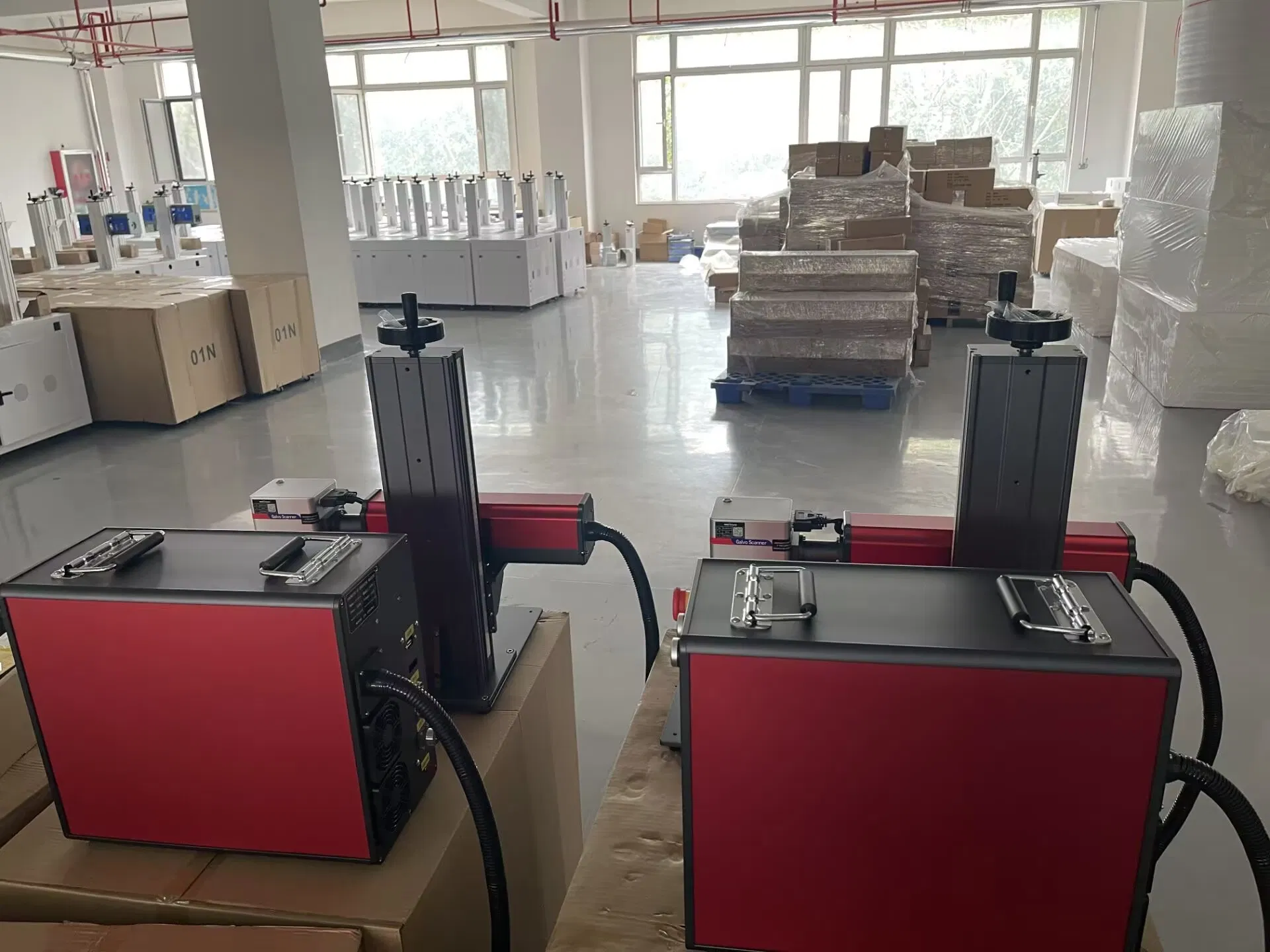 Sg7110 Galvo 20W 30W 50W 60W 100W Max Raycus Mopa Metal Fiber Laser Engraving Machine with 300*300mm Marking Colors on Steel Brass Jewelry Rotatory