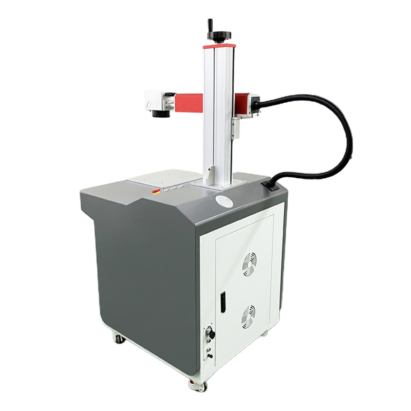 Desktop Fiber Laser Marking Machines with a Power Range of 20W to 100W Are Suitable for Marking on Stainless Steel Metals, Plastics, and Jewelry.