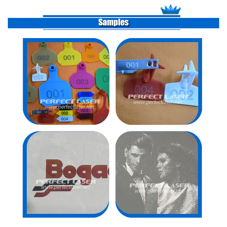 30W 50W Metal Name Card Engraving Fiber Laser Marking System