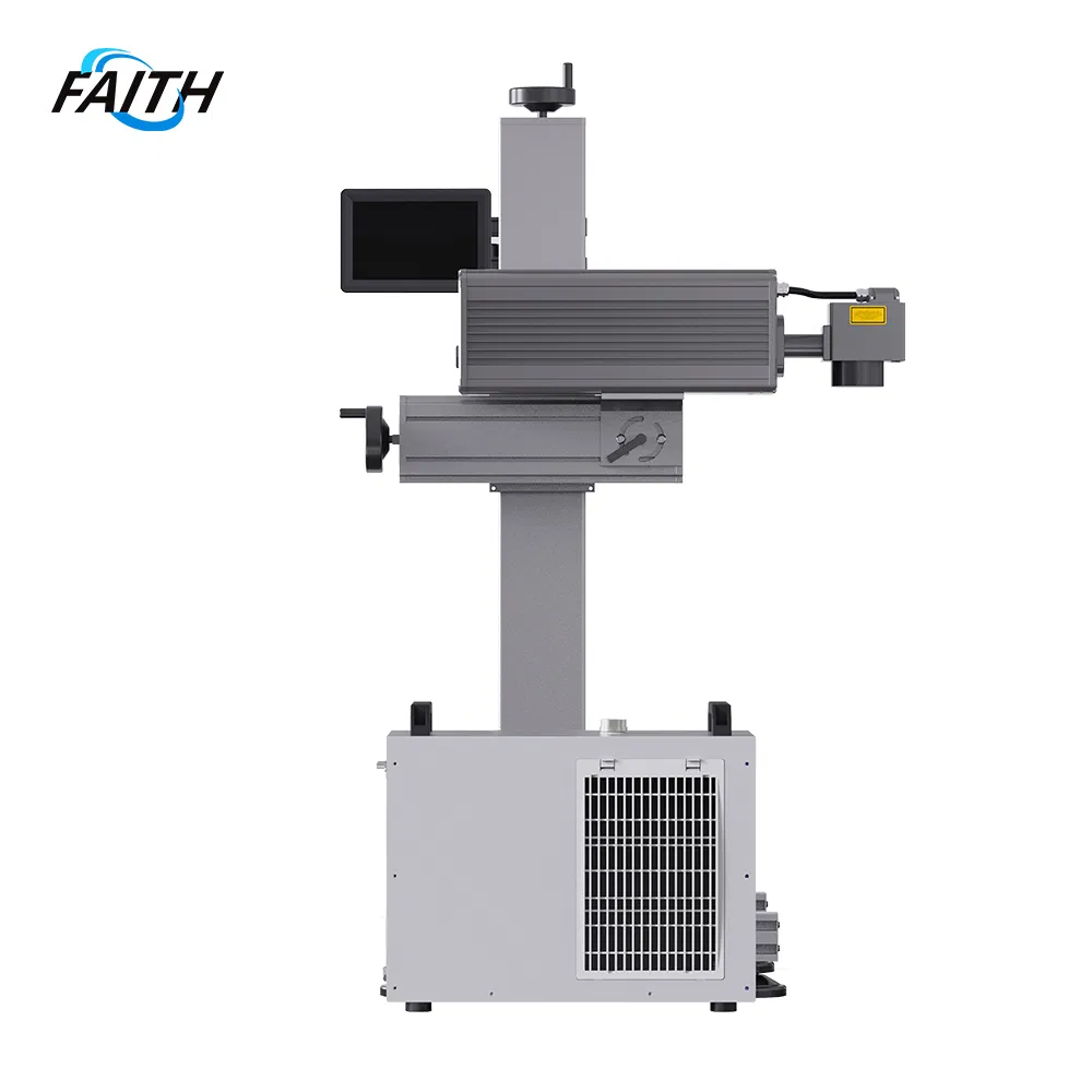Faith High Speed Flying UV Laser Marking Machine for Cap, Plastic, Glass, HDPE, Pet, PVC, Film with CE Certification