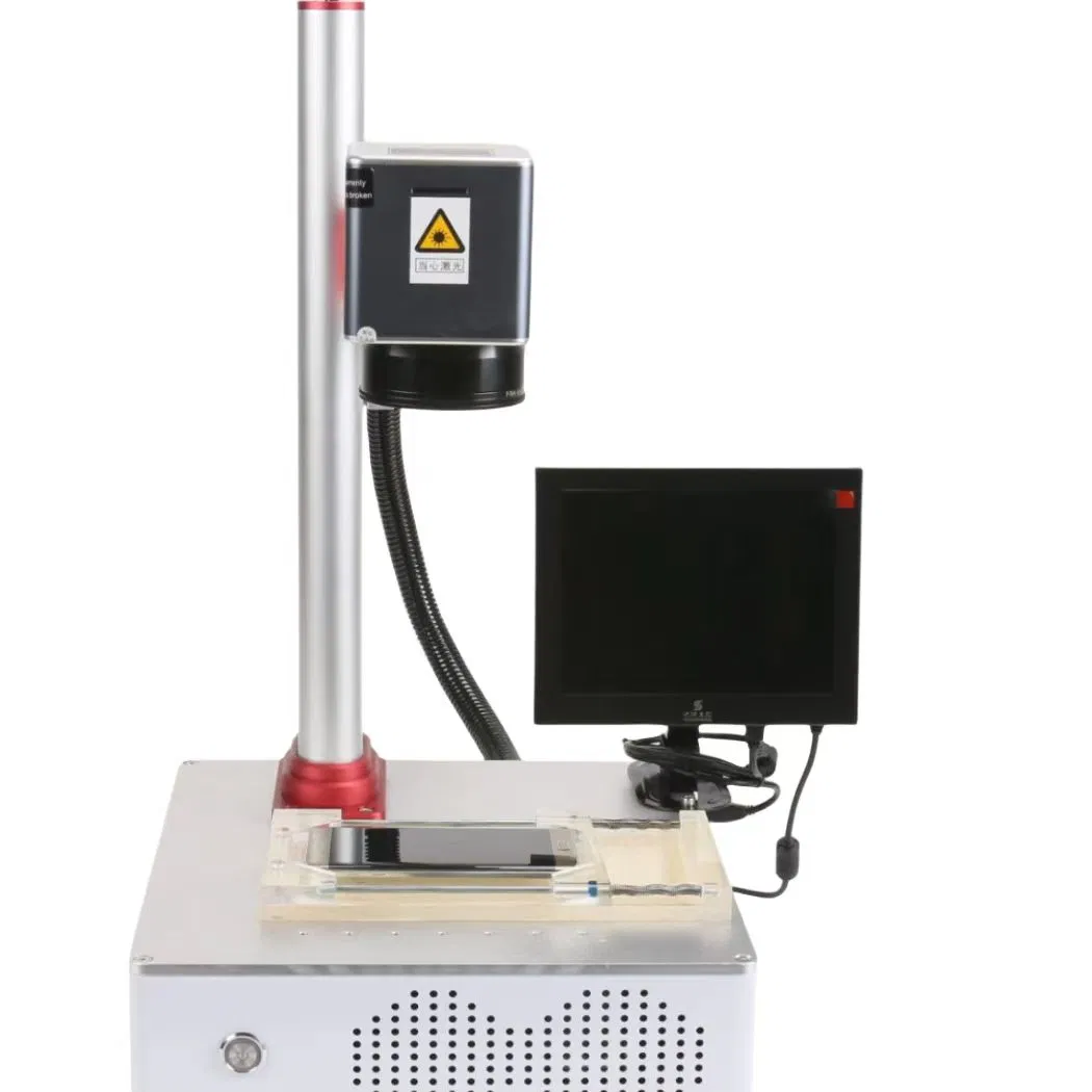 Ra Small Laser Marking Equipment for Engraving Plastic/Glass Frame/Titanium/Alloy/Galvanized Sheet