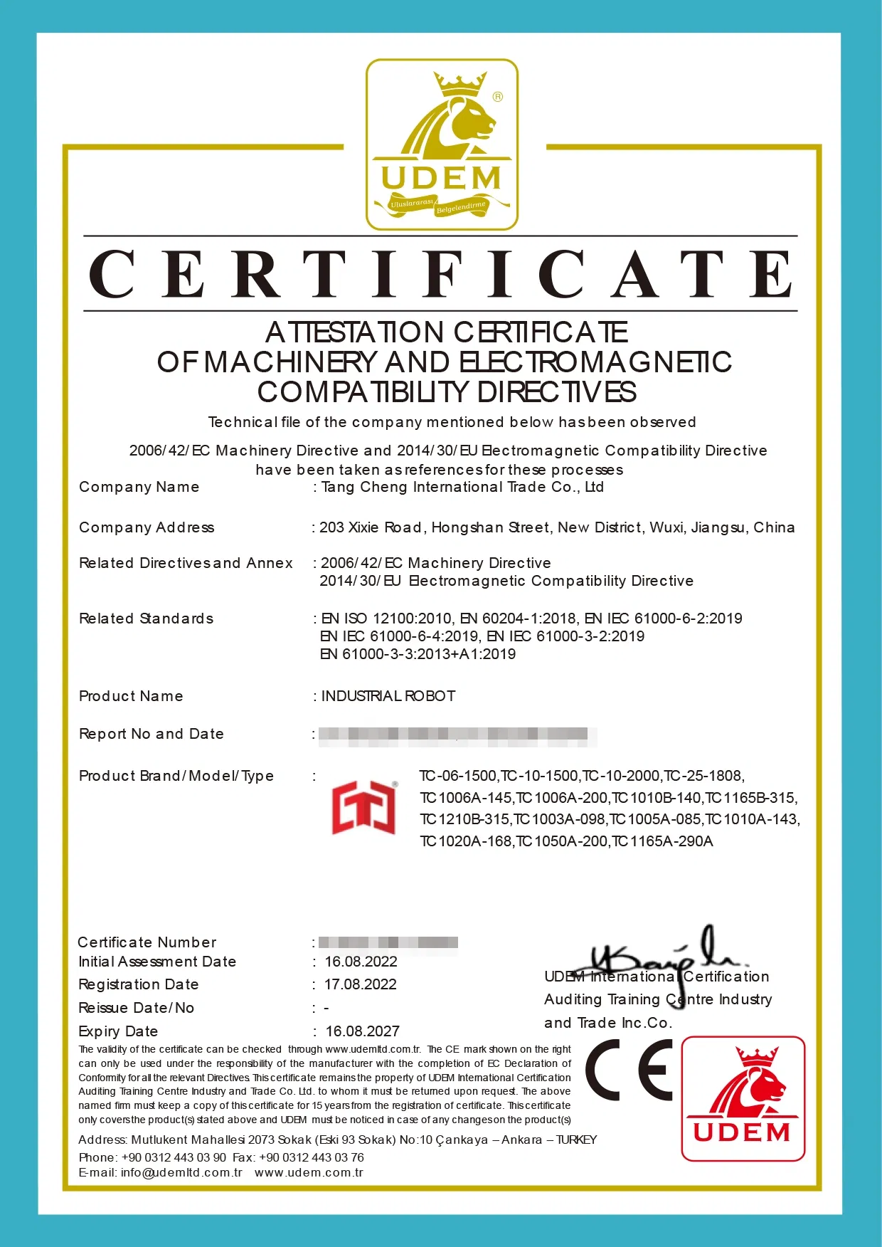 Product Certifications