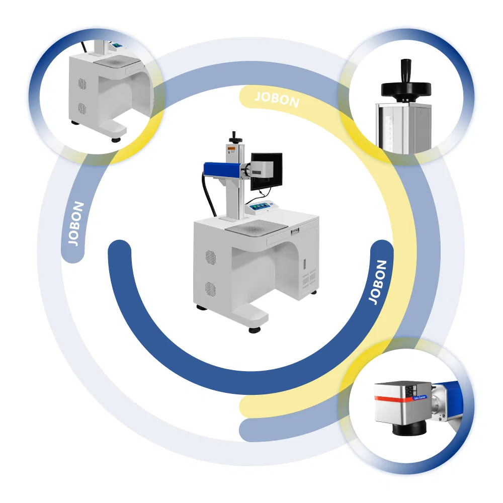 Fiber Laser Marking Machine 20W 30W 50W 100W Laser Engraving Machine for Coin Jewelry Metal Mould