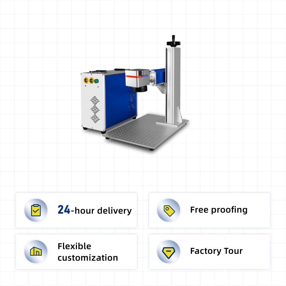 Portable Split 20W 30W 50W 60W 80W 100W Mopa M7 Laser Marking Machine Deep Engraving on Brass Copper Metal Ring Jewelry