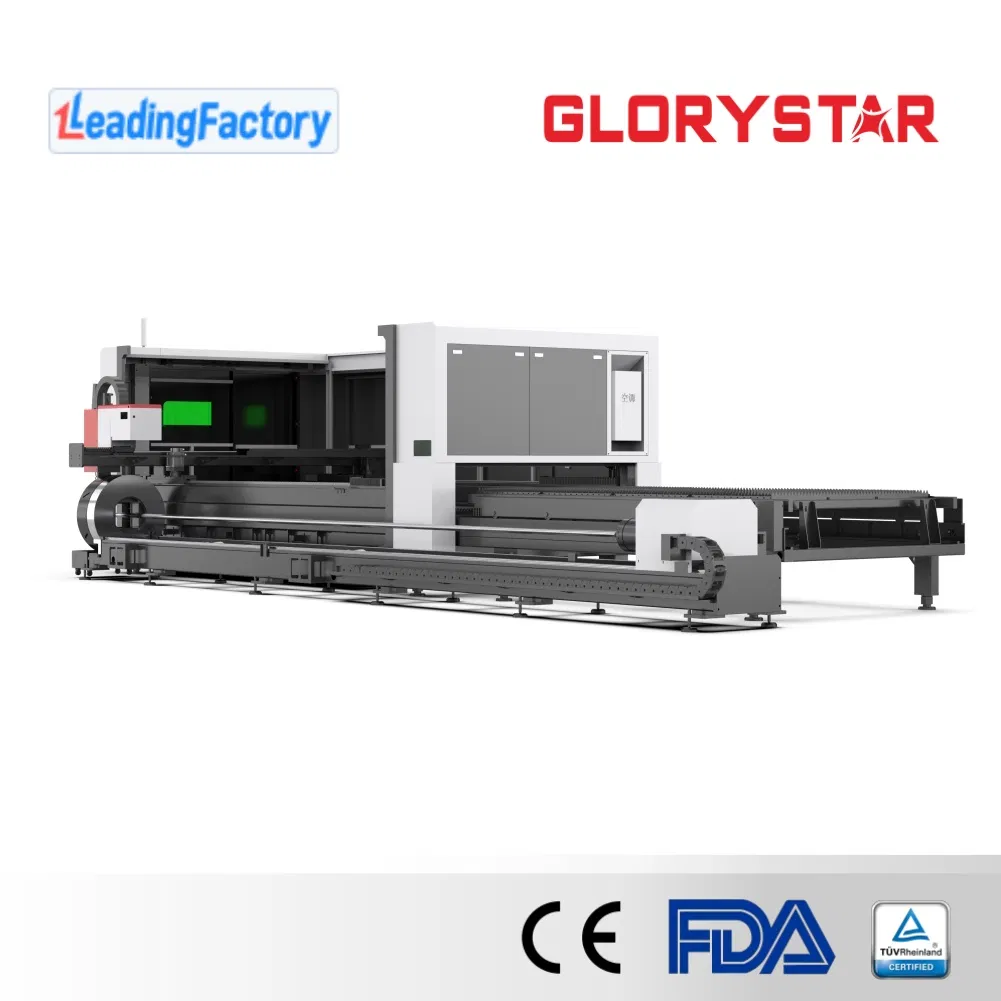 Glorystar Laser Versatile Solution Integrated Fiber Laser Metal Sheet and Tube Cutting System
