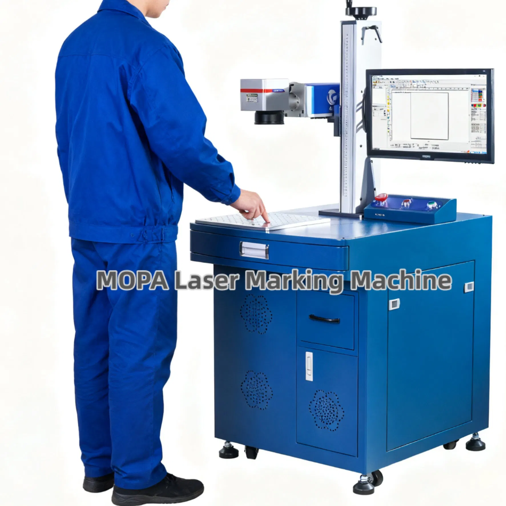 Versatile 20W 30W 80W Mopa Laser Marking System for All Materials