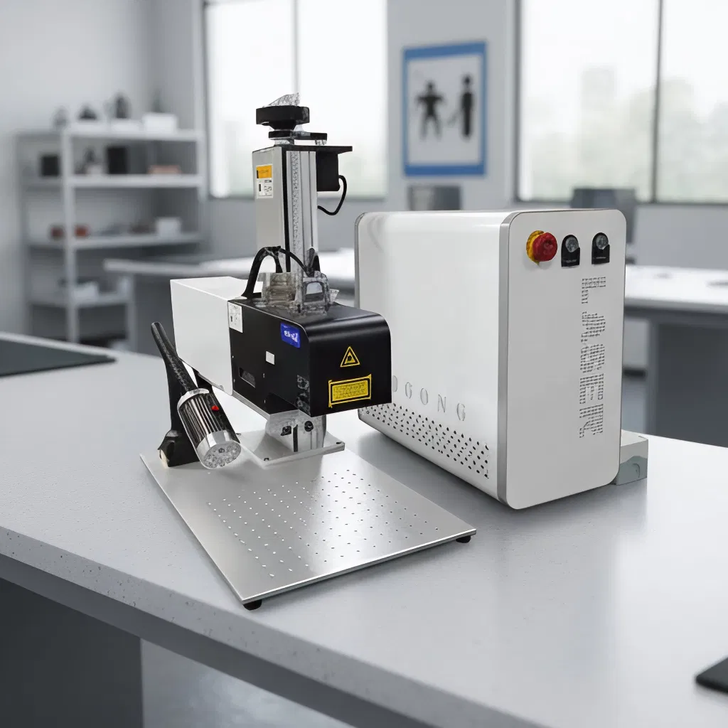 50W 60W 80W 100W Deep Engraving Mopa Color Ipg Metal Steel 3D Fiber Laser Marking Machine