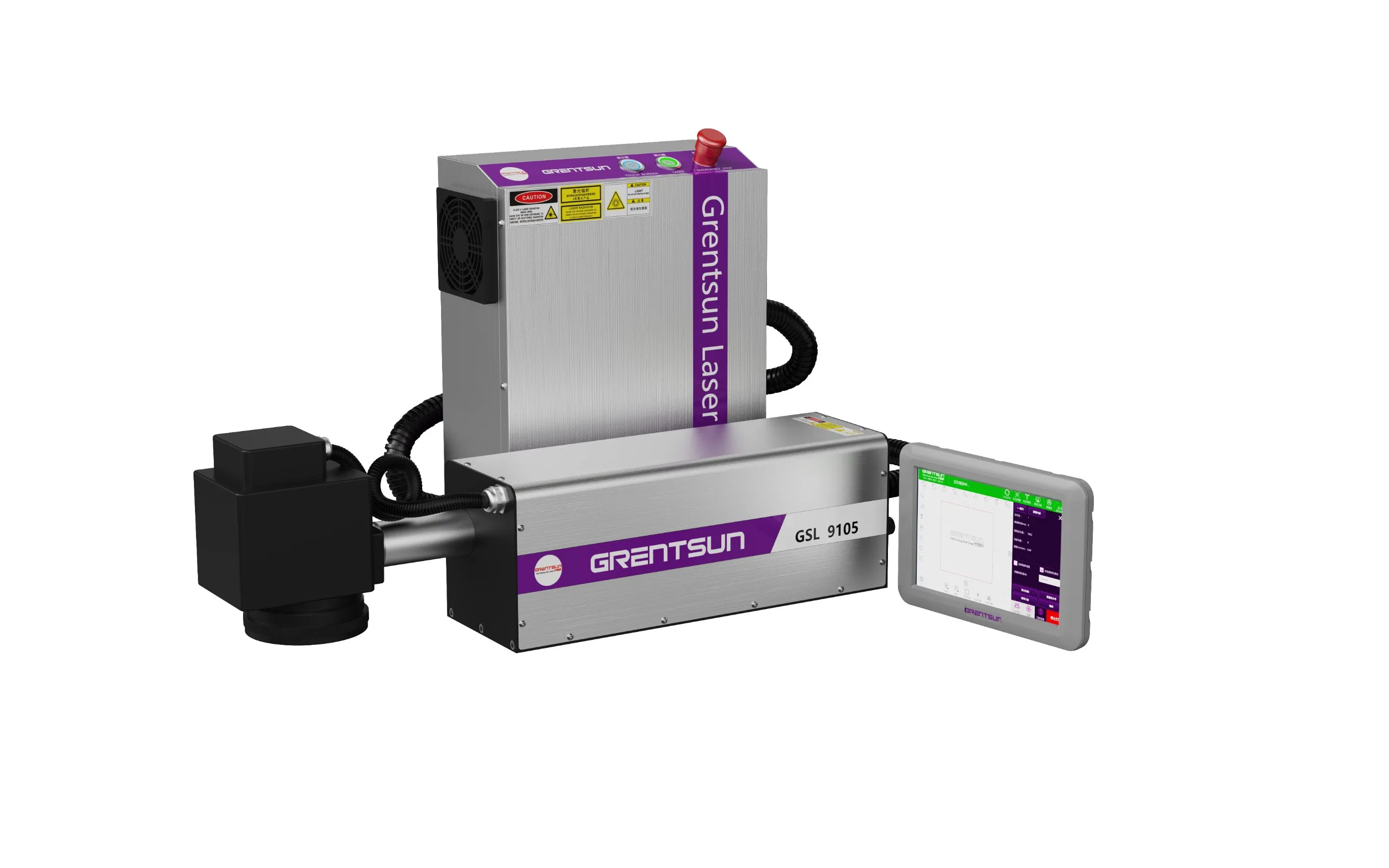 Black White PVC HDPE PPR Laser UV Marking Machine for Extrusion Line