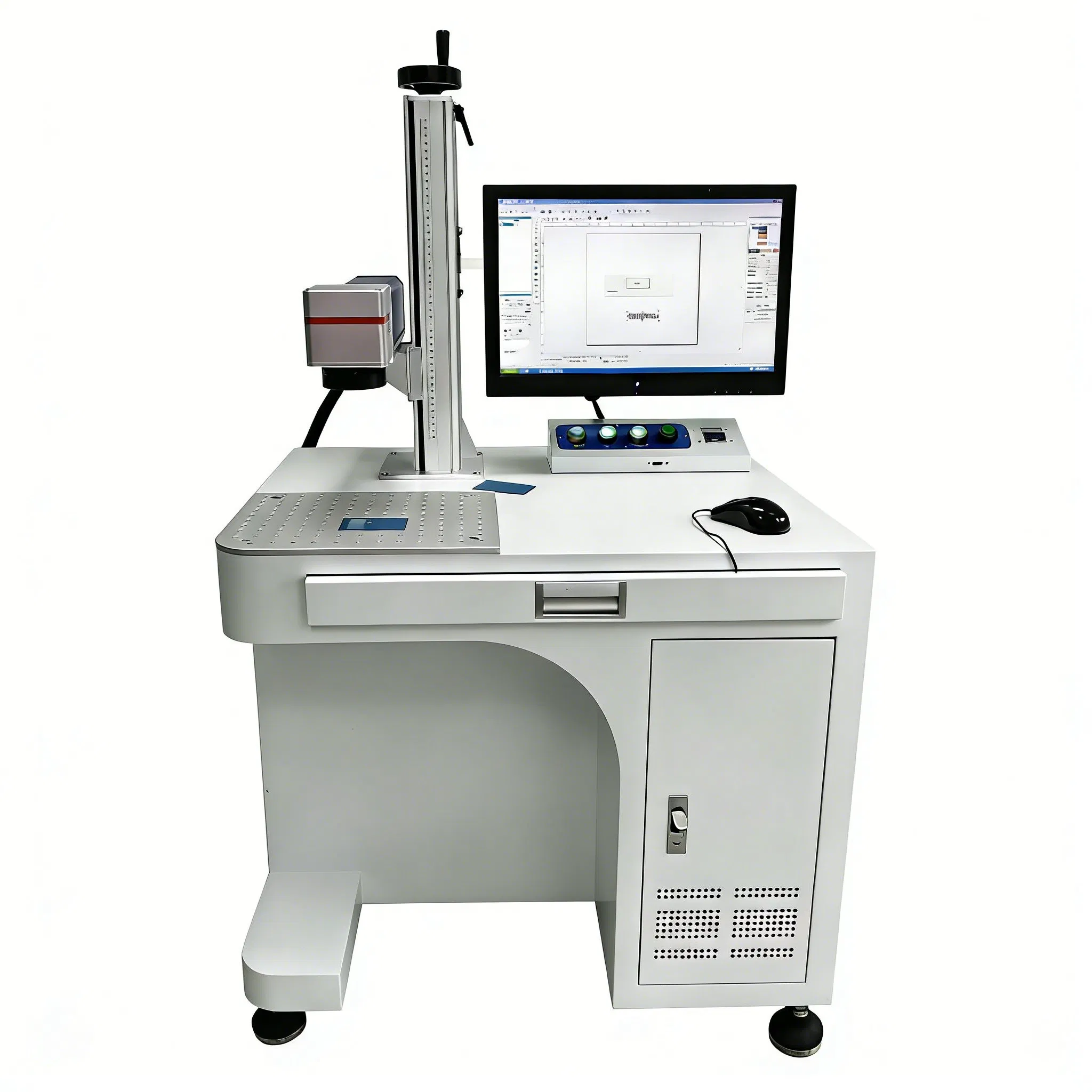 Mini Fiber Marking Equipment for Durable 50W Laser Marking