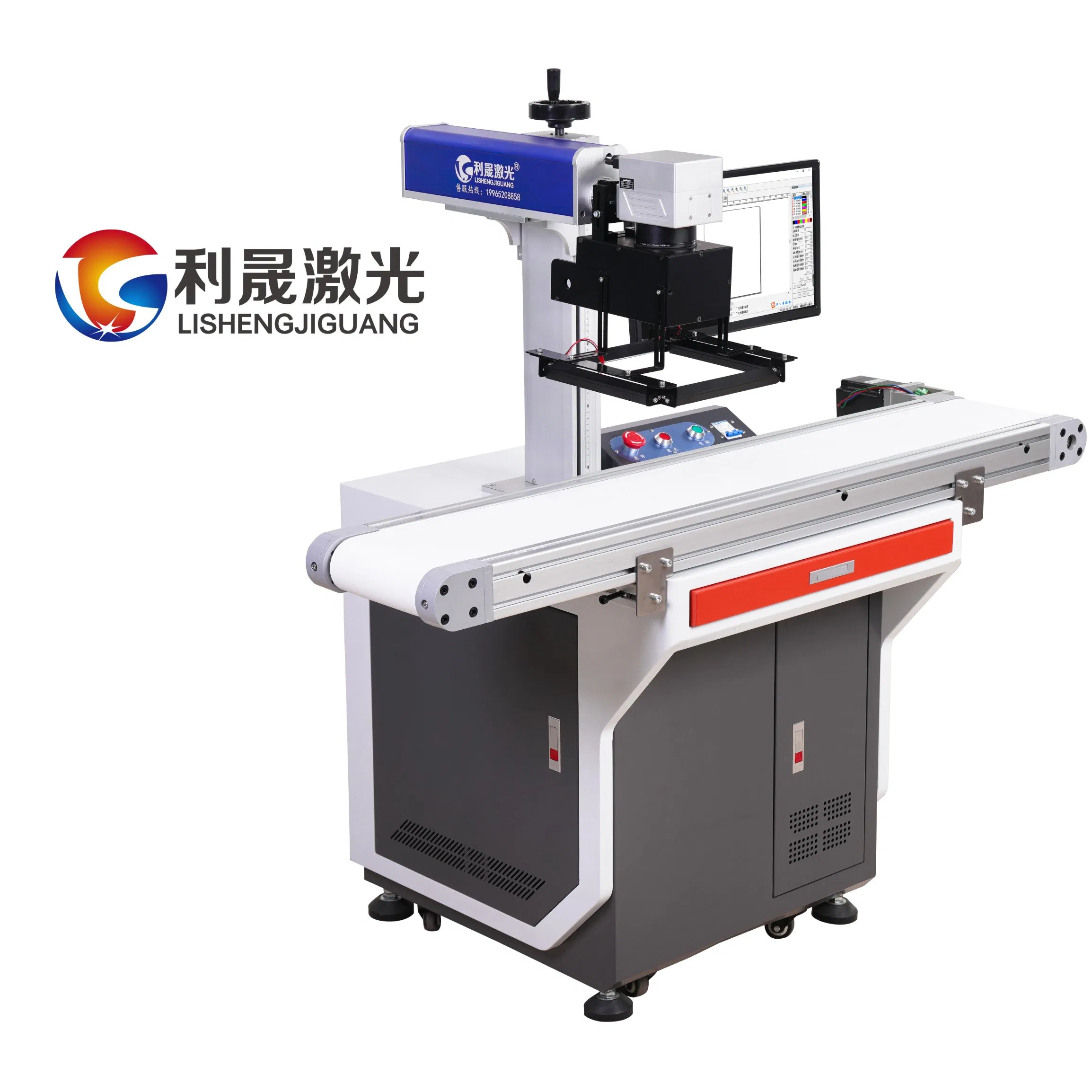 Fiber CO2 UV Vision Laser Marking Machine Applicable to Jewelry / Medical Devices /Difficult Product Positioning Large Output
