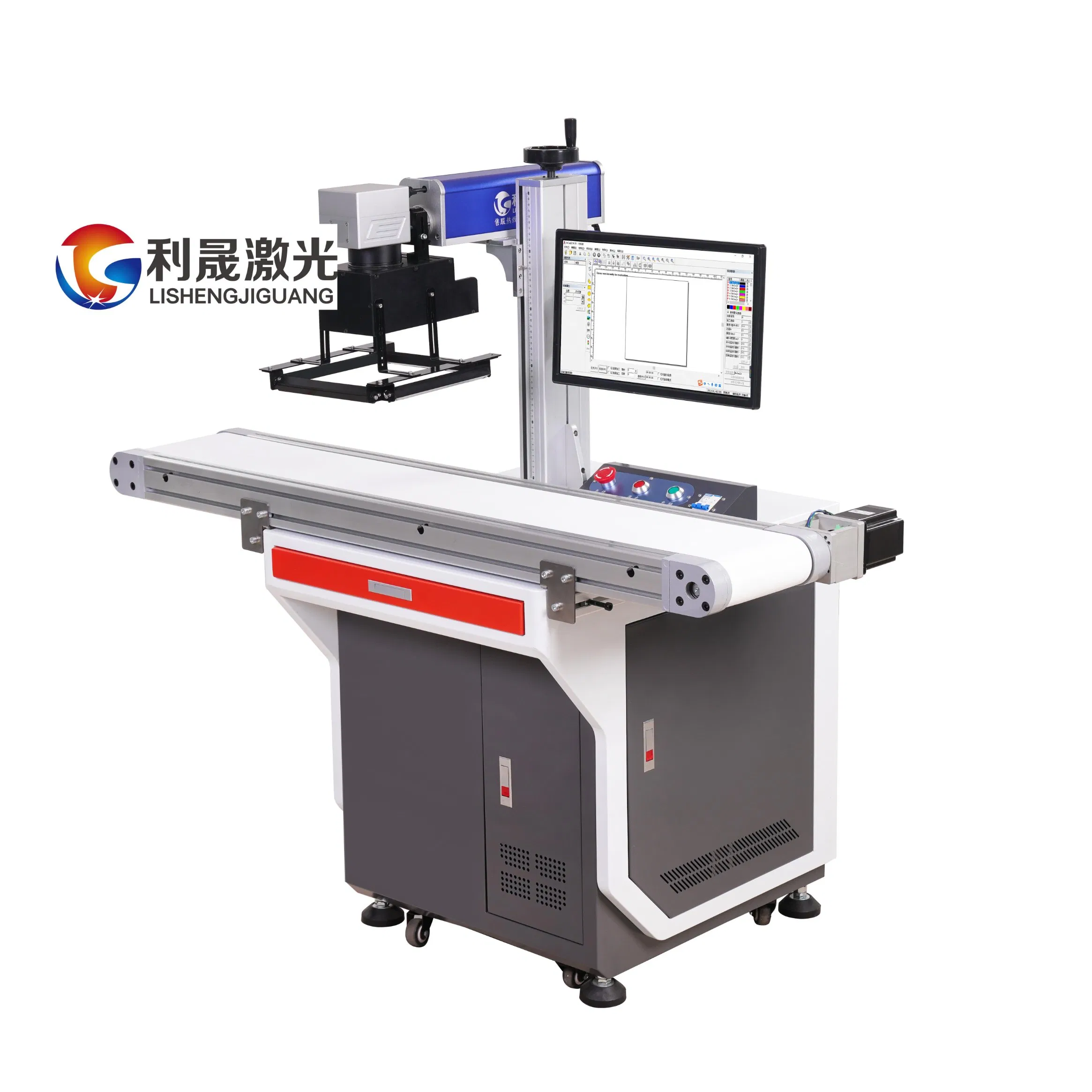 Fiber CO2 UV Vision Laser Marking Machine Applicable to Jewelry / Medical Devices /Difficult Product Positioning Large Output