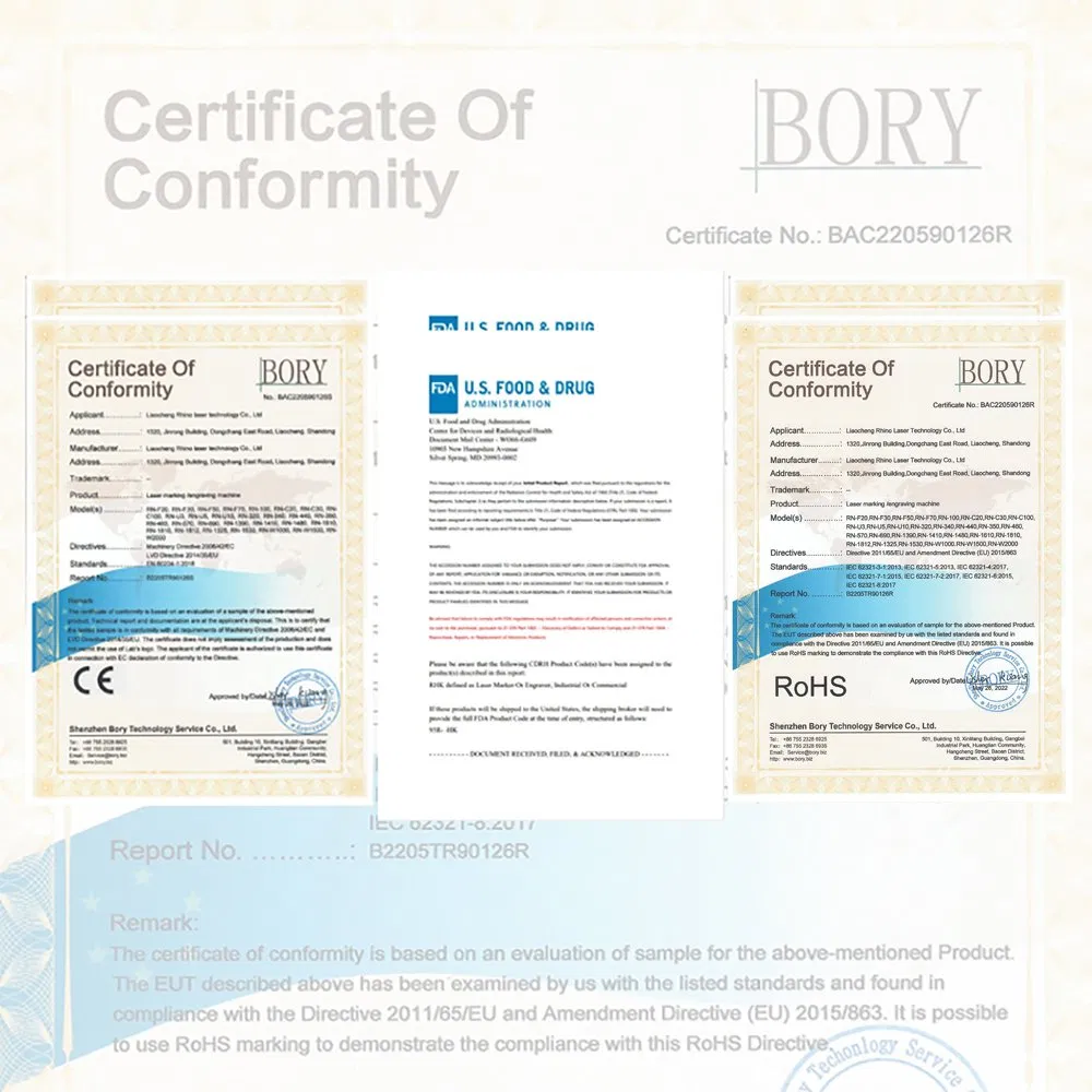 CE and FDA Certifications