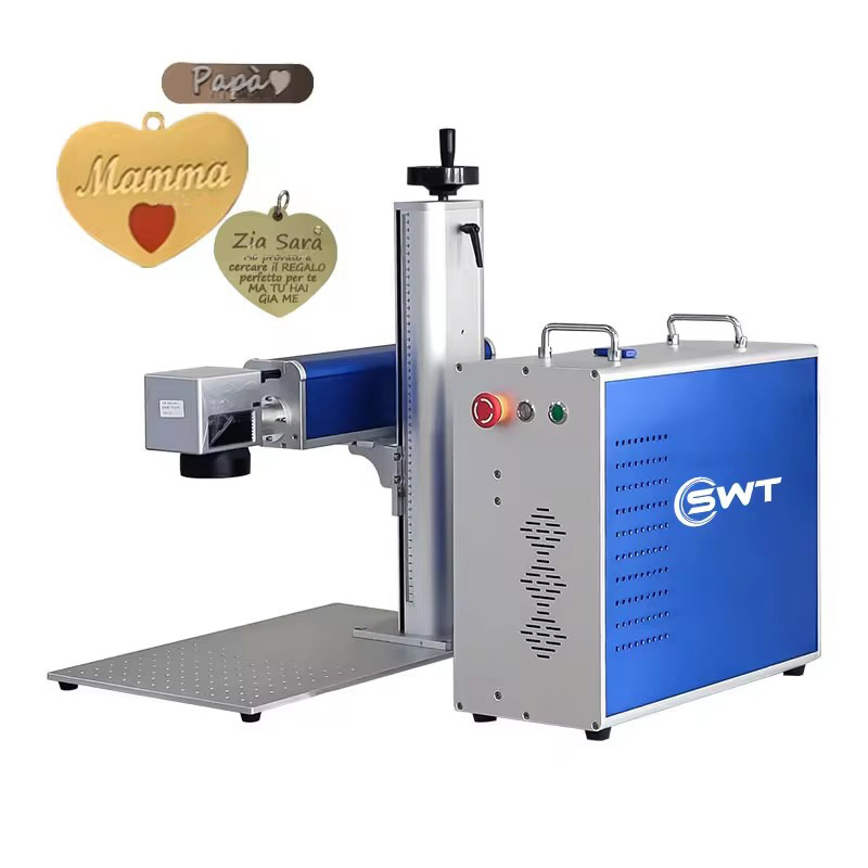 Swt Portable Mopa CNC Metal Color Printer Stainless Steel Fiber Laser Deep Engraving Marking Machine with Jpt Max Raycus Laser Source