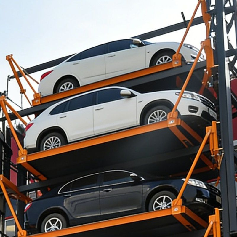 Smart Rotary Parking System for Car Storage Multilevel Car Parking System