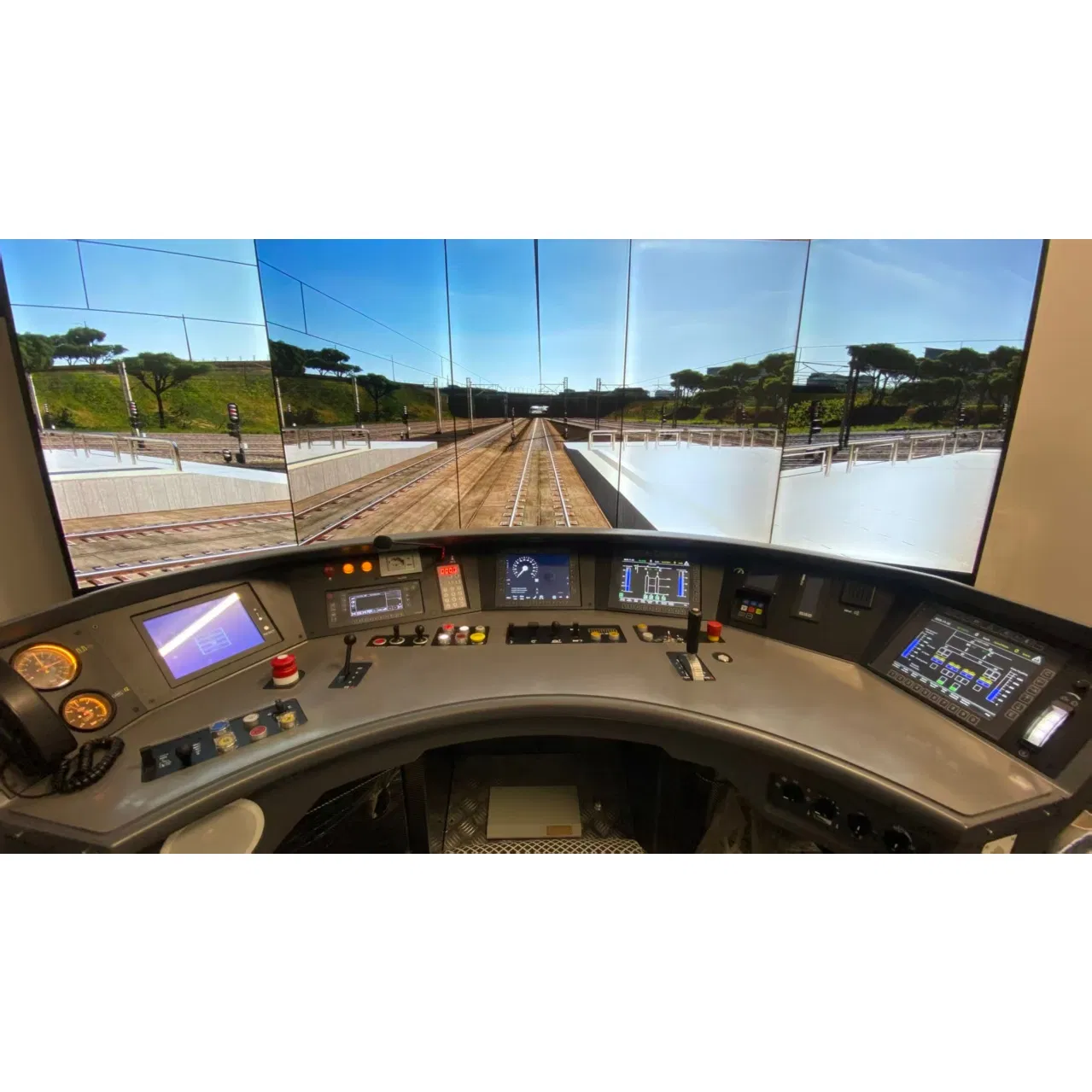 Rail Transit Simulation System with Control Cabinet Design