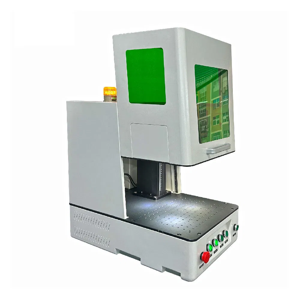 Mavenlaser New Desktop Enclosed 2D 2.5D Fiber Laser Marking Machine Jpt Raycus Max Cutting for Gold Silver Jewelry Metal Dxf