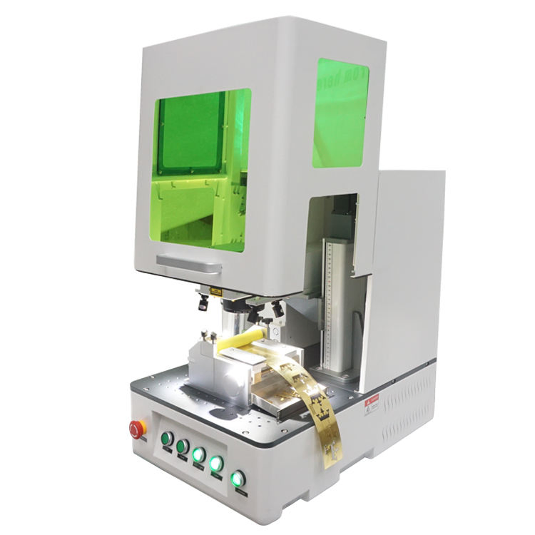 Mavenlaser New Desktop Enclosed 2D 2.5D Fiber Laser Marking Machine Jpt Raycus Max Cutting for Gold Silver Jewelry Metal Dxf