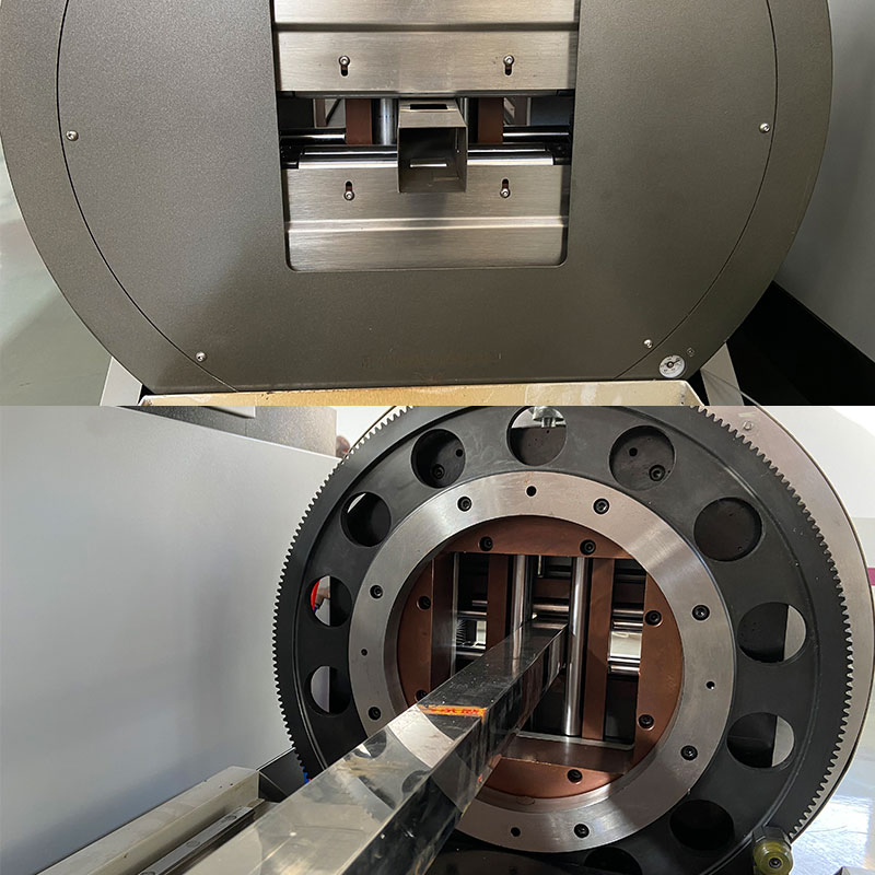 Automated Tube Laser Cutter Industrial Laser Cutting System for Round &amp; Rectangular Metal Pipes with High Accuracy 0.1mm