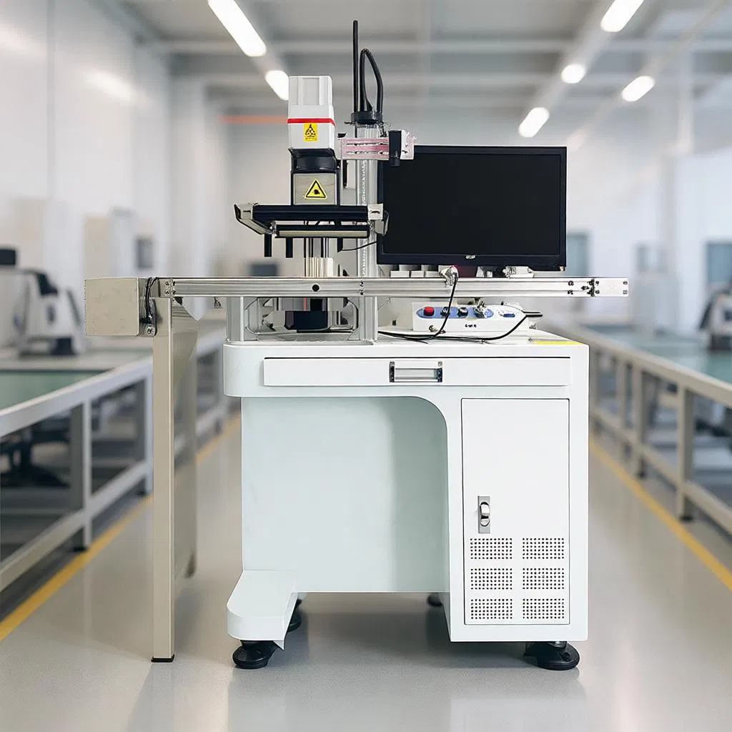 Micro Electronic Parts Laser Marking System Fiber CCD