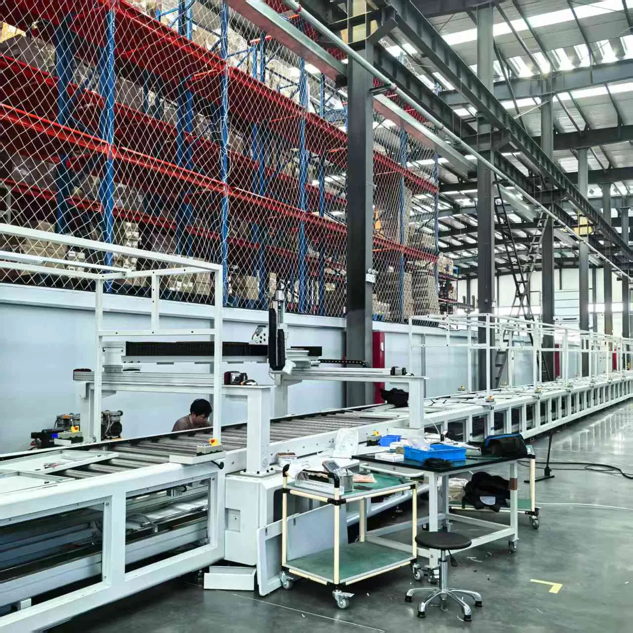 Automated Energy Storage Battery Assembly Line with Laser Welding Precision