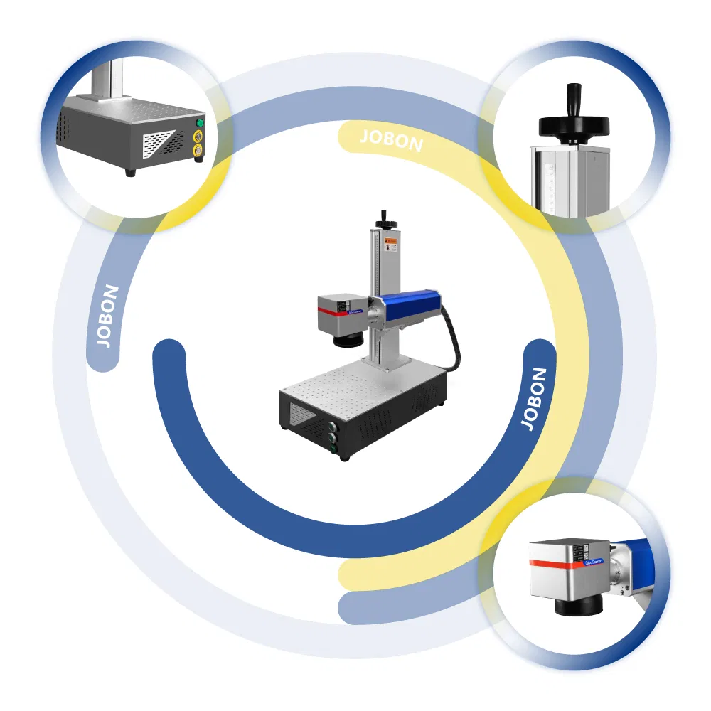 20W 30W 50W 100W Metal Laser Engraving Machines Jpt Fiber Laser Marking Machine for Jewelry Stainless Plastic Aluminum