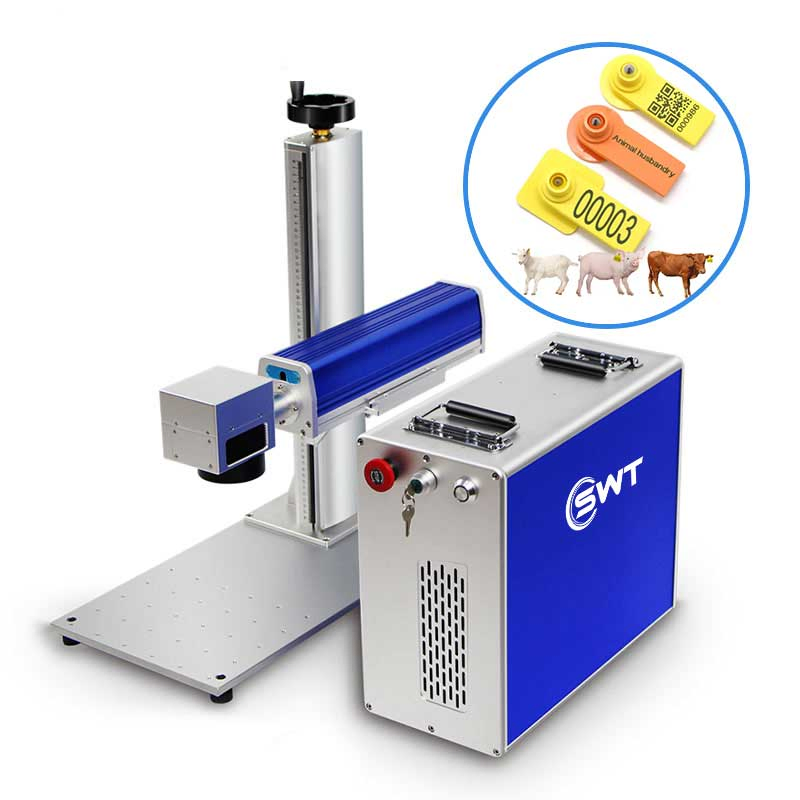 Swt Portable Mopa CNC Metal Color Printer Stainless Steel Fiber Laser Deep Engraving Marking Machine with Jpt Max Raycus Laser Source