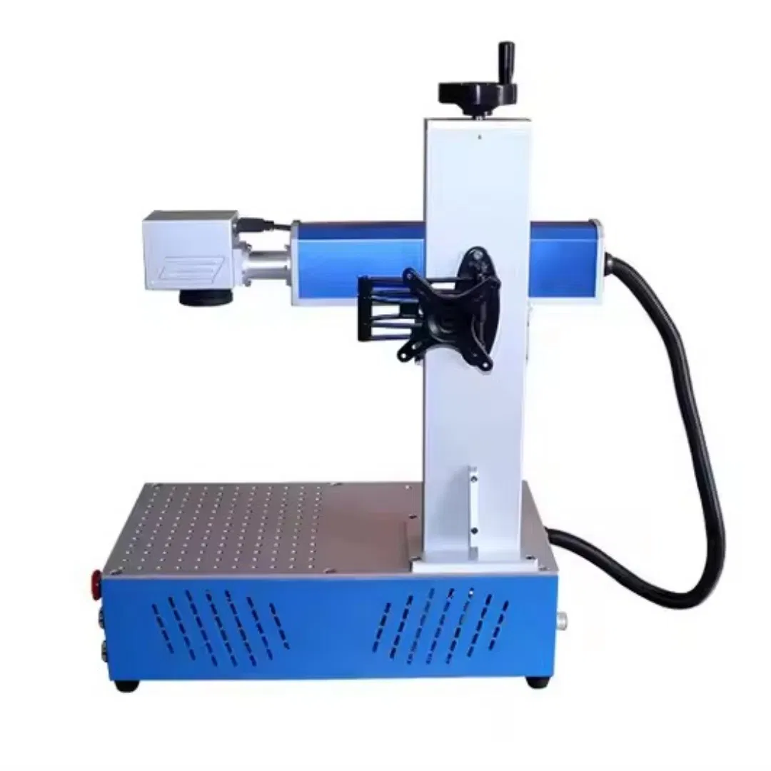 High Quality 18W Portable Industrial Laser Engraver Printer Air-Cooled Fiber Laser Marking Equipment New Condition