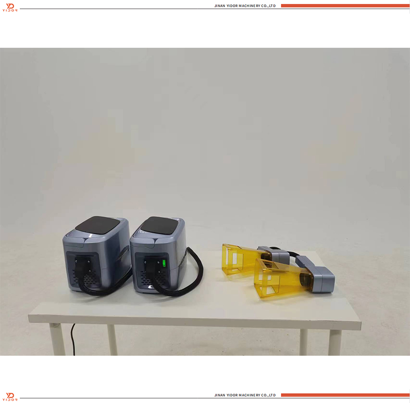 Factory Direct Fiber Laser Marking Equipment on Metal Cable Glass