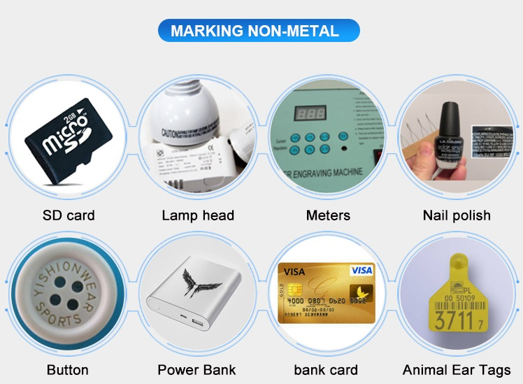 Deep Engraving Metal Fiber Jewelry Cutting Pigeon Ring Color Fiber Laser Marking Machine for Small Bussiness