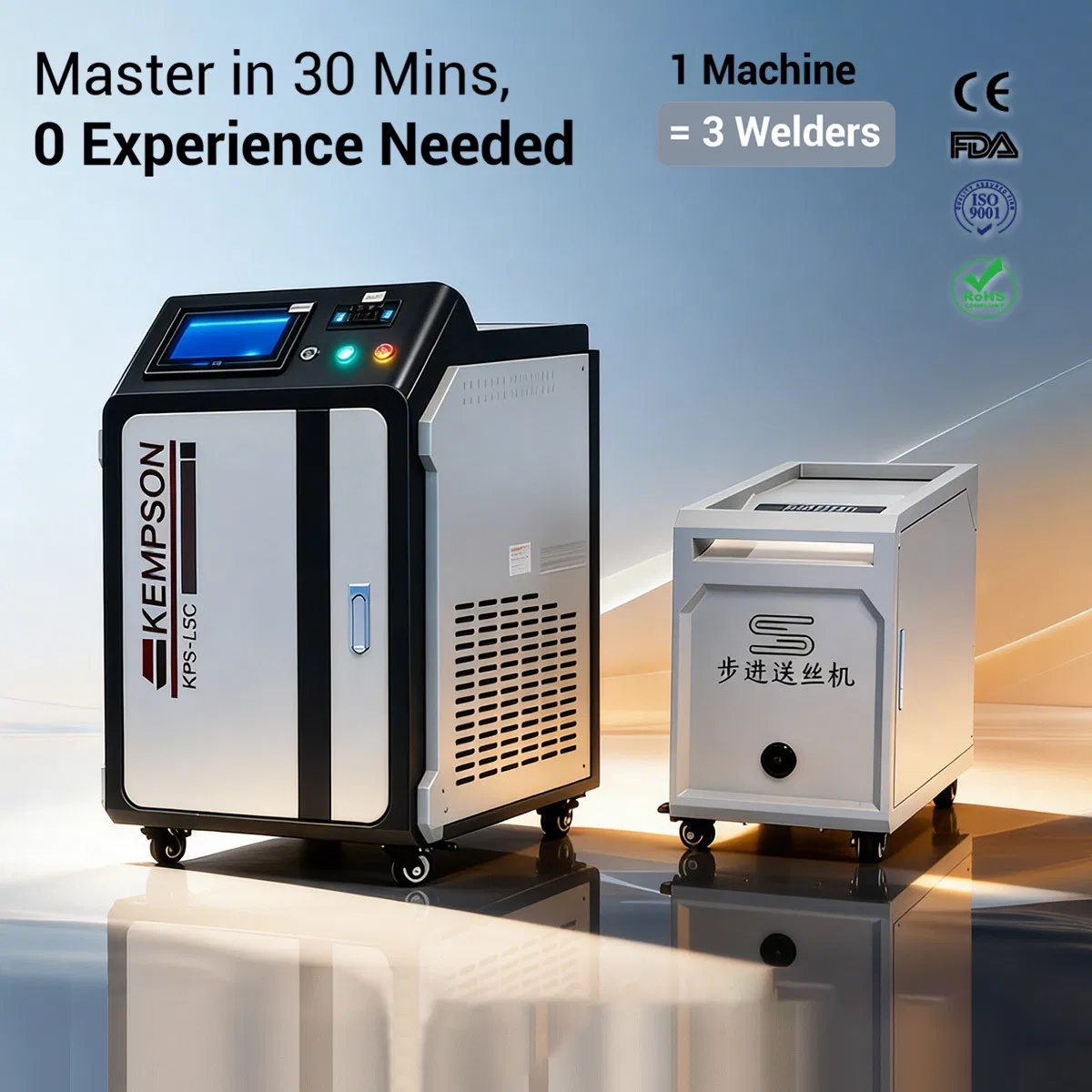 Automatic 3kw Portable Laser Welding System for Industrial Use