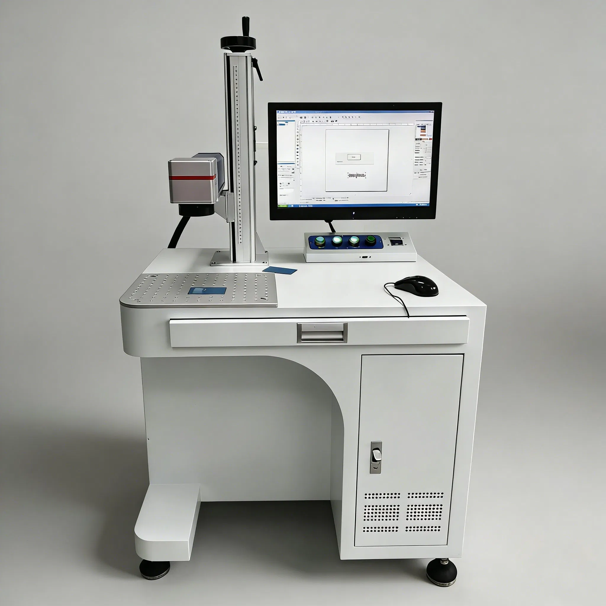 Mini Fiber Marking Equipment for Durable 50W Laser Marking