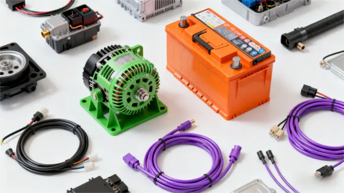Electrical system parts for tractors and agricultural equipment