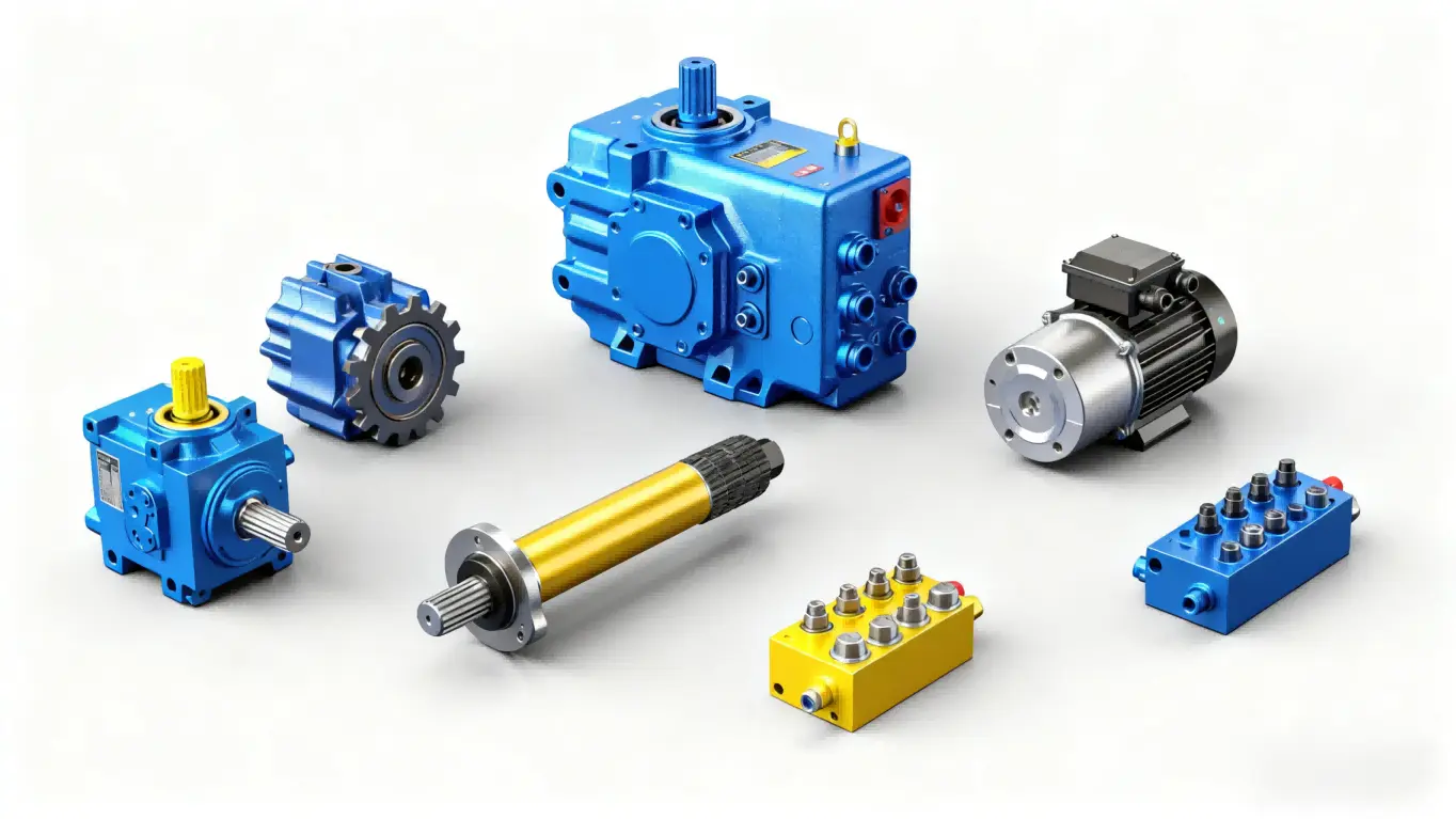 Hydraulic system parts for agricultural machinery