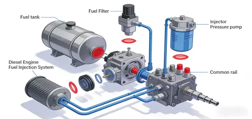 Fuel injector in diesel engine technical guide by CWL